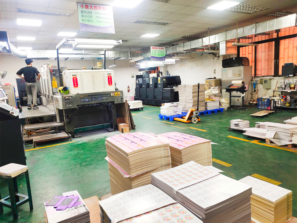 corner of the printing workshop